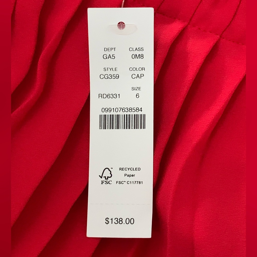 J. Crew Red Pleated Maxi Skirt - Picture 9 of 12